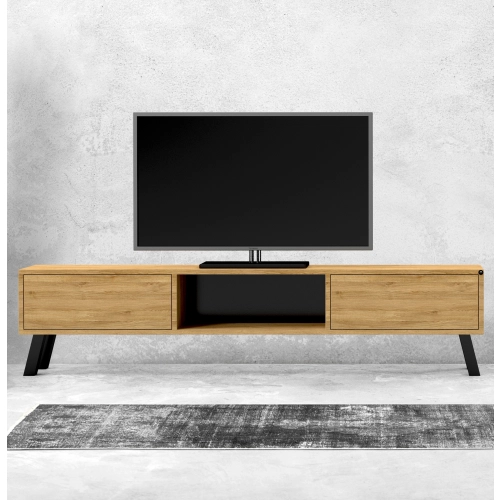 Szafka RTV-19 Drewno Lite Dąb Loft Lakier Rozmiary od 100 cm do 200 cm PREMIUM